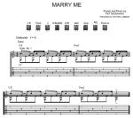 Marry Me (табулатура)